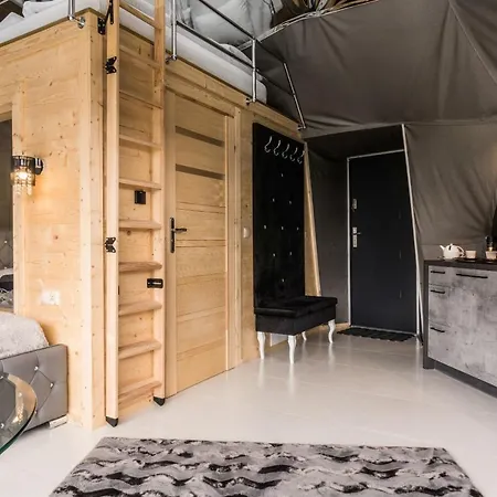Glamp Royal Luksusowy namiot Biały Dunajec
