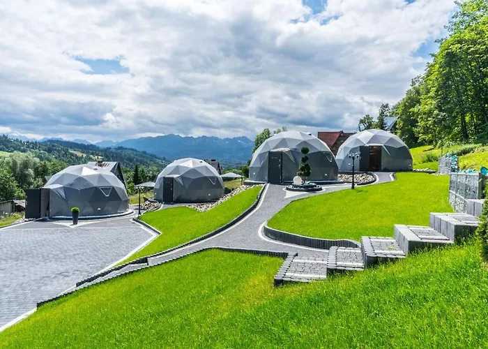 Luksusowy namiot Glamp Royal Biały Dunajec