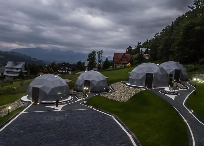 Glamp Royal Luksusowy namiot Biały Dunajec